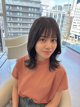 ルージュシー 堀江(RU10C) 大人抜け感☆グレージュレイヤーミディ