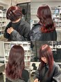 ディーカヘアーセンダイ(Di KA HAIR sendai)&nbsp;全てブリーチなしカラーのレッドカラー！ここまで赤く出来ます！