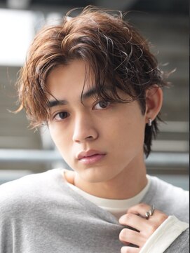 フィフス トウキョウ (fifth TOKYO) 渋谷シャドウパーマメンズセンターパートウルフヘアルーズパーマ