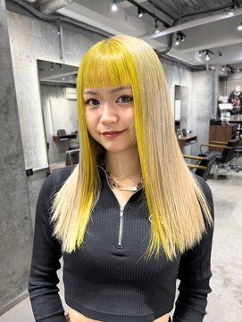 オルズ 渋谷(ALLZ) 渋谷/ケアブリーチ/ハイトーン/デザインカラー/ダブルカラー