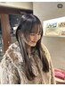 【梅雨前おすすめ！】カット＋顔まわりストレート