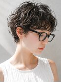 原宿マッシュショートパーマニュアンスパーマ外国人風パーマ30代