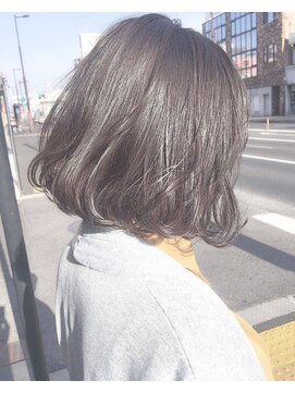 ヘアーアンドアトリエ マール(Hair&Atelier Marl) 【Marl外国人風カラー】グレージュカラーのふんわりボブ