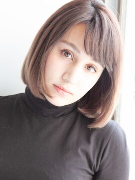 パティオン(PATIONN) 30代40代からの上品アッシュオレンジシースルーカラーレトロボブ