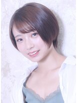 カノア(CANNOA.)&nbsp;【CANNOA.】大人可愛い小顔ひし形ハンサムショートボブ前下がり