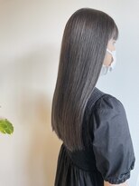 フィエルウメダ(Fier umeda)&nbsp;髪質改善カラー◎ツヤ髪ロングに暗髪グレージュ◎グレージュ