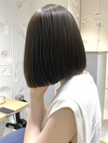 コフィー バイ メルト 吉祥寺(cofy by melt)&nbsp;【中澤彩乃】オリーブベージュ透け感前下がりボブミニボブ透明感