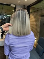 ラフ(LAFF)&nbsp;#黒髪#ボブルフ#ネビージュ#小顔#ワンレン