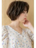 ミルクティーアッシュショートマッシュパーマY北浦和30代40代