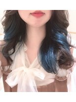 ウェル アアルト 海老名ビナウォーク店 インナーカラー*ブルー【aalto海老名/海老名駅】