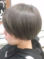 ヘアークリアー せんげん台&nbsp;ハンサムマッシュショート 透け感アッシュグレー