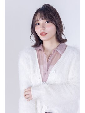 スノードロップ 高円寺店(Snowdrop) 黒髪/グレーベージュ/レイヤーロング/前髪パーマ/高円寺