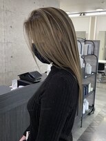 ウル 岡山駅店(ULu.)&nbsp;髪質改善ハイトーンバレイヤージュハイライトブリーチ岡山倉敷