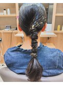 結婚式お呼ばれヘアセット