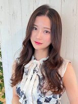 アグ ヘアー ムーン 大阪深井店(Agu hair moon) 《Agu hair》カカオベージュロング×numberA.ケアオイルスリーク