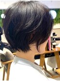 20代30代40代50代大人ナチュラルレイヤーショートボブ