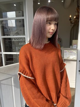 ケイリー(KAYLEE) 【ダブルカラー】ピンクベージュ