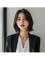 e.m.a プレミアムビューティーサロン 栄駅店(e.m.a PREMIUM BEAUTY SALON)&nbsp;外ハネbob