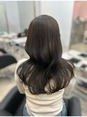 韓国へア/レイヤー/顔周り/ボブ/透明感カラー