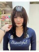 アクアオモテサンドウ(ACQUA omotesando) ミディアムレイヤーミディアムウルフ顔周りウルフウルフカット