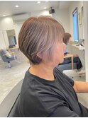 40代50代60代◎フェイスフレーミングで白髪ぼかし◎大人ショート