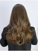 ロングくびれヘア美髪韓国ヘア顔周りレイヤー_ba549831