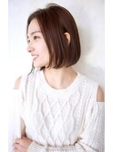酸性ストレート/縮毛矯正/内巻きストレートセミロング/髪質改善