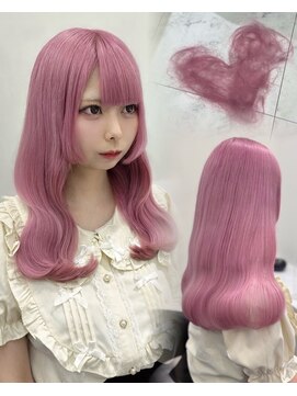 ベレーザシェルト(Beleza scelto) 15178ブリーチ＆ダブルカラーラベンダーパープルレイヤーロング