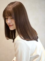 ガーデンヨコハマ(GARDEN YOKOHAMA)&nbsp;ミディアムヘア レイヤー 顔周り ワンカール ナチュラルブラウン