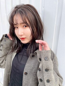 ロマーリ 岡山店(LOMARLIE) 切りっぱなしスタイルニュアンス巻き_似合わせスタイリング