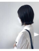 モアナ ルア バイ ヘッドライト 平塚店(Moana Lua by HEADLIGHT) #ブルーアッシュ#結べるボブ#ぱっつんボブ