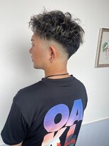 オット レイクウォーク(Otto)&nbsp;フェード×スパイラルパーマ×メッシュ