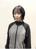 レイヤーボブ/顔まわりレイヤー/20代