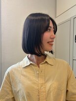 ヘアサロン ムク(HAIR SALON.MuKu)&nbsp;ディープオリーブカラー ボブ