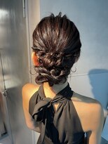 シャルムバイケンジ(Charm.by KENJE)&nbsp;【もこもこシニヨン】結婚式/銀座/ヘアセット/カチモリ/アレンジ