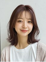 レリーリズ 大阪梅田(Rely Liz)&nbsp;ブリーチなしベージュカラー　顔まわりカット