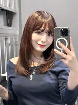カシュカシュ 表参道(cache cache)&nbsp;薄め前髪顔まわりレイヤーカットシースルー前髪ハッシュカット