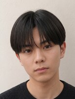 グロウ 天神店(growth)&nbsp;シースルーコンマバングナチュラルマッシュツーブロック刈り上げ