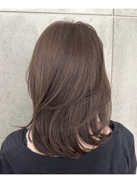 ブレス バイ ファースト 大和吉岡店(Breath by first) 【大和町美容室】イルミナ透明感ベージュブラウン＆オージュア