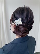 アヴソリューク(Absoluk)&nbsp;サイドポニー　結婚式お呼ばれ