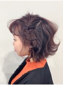 ショートヘアのお出かけアレンジ