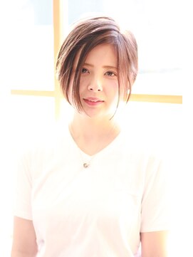 ヘアーサロン エクラ(HAIR SALON eclat) 前下がりナチュラルショートボブ♪