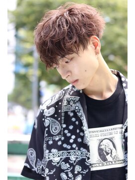 ネイビー(NAVY) スタイリング簡単☆前下がりフェザーマッシュ☆