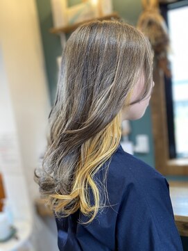 ヘアーホームイロ(Hair Home IRO) シルバーグレージュ×レモンイエロー