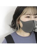 ボブルフ×暗めカラー セクションカラー 