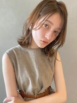 【PARK】外ハネレイヤーロブ×シアーブラウン