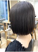 乾かすだけで簡単まとまる◎ぷつっとボブ