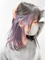 トゥ(to)&nbsp;【インナーカラー】モーヴカラー,透明感