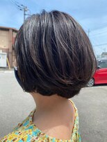 シークレットベースエヌ(Secret Base N)&nbsp;ニュアンスカット丸みショートボブナチュラルストレート黒髪暗髪