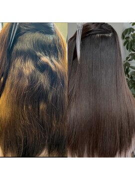 エクラート リラ 立川店(ECLART lilas.) 地毛風ストレート/縮毛矯正